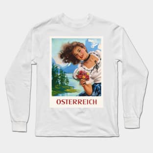 Austria Vintage Poster Long Sleeve T-Shirt